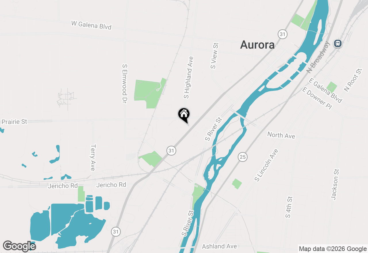 Map of 528 Woodlawn Avenue, Aurora, IL 60506