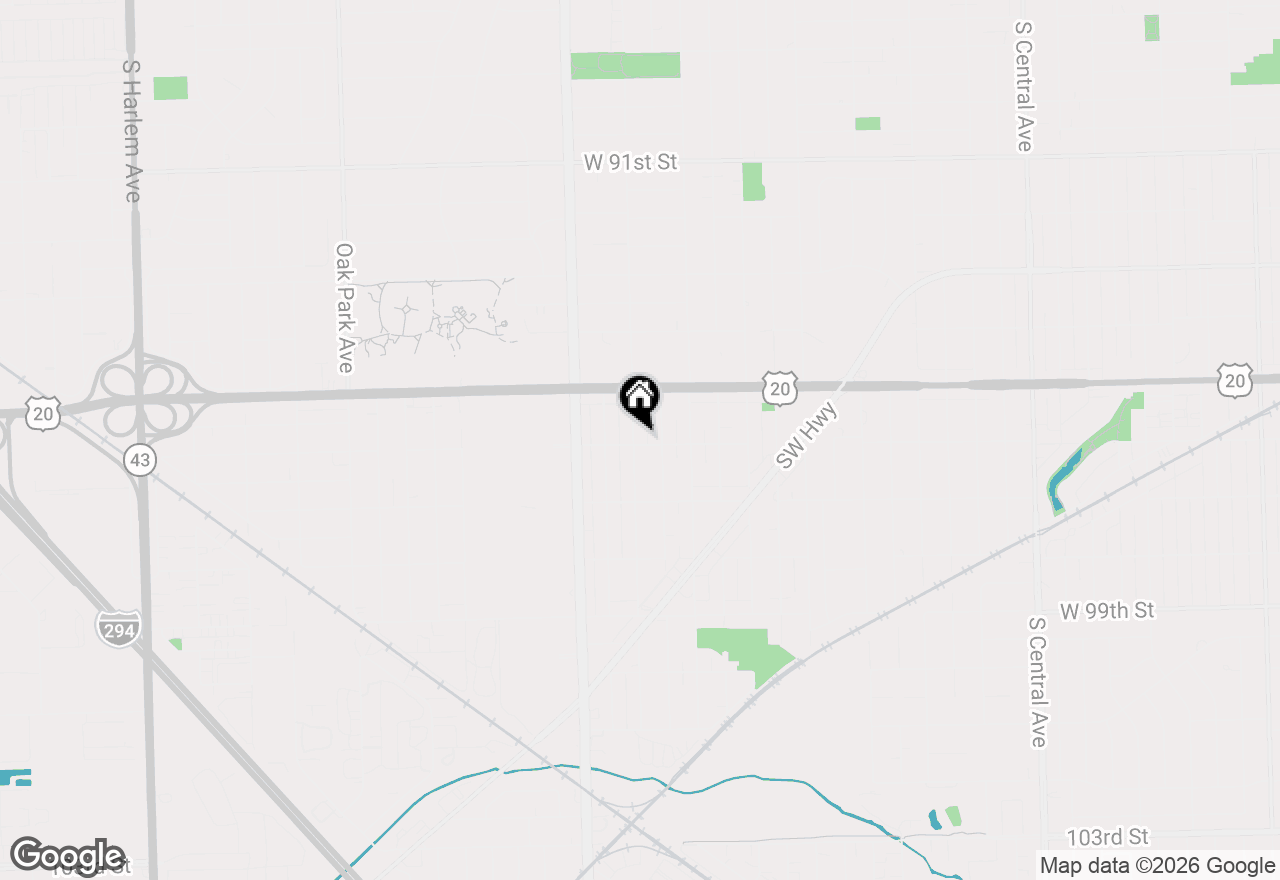 Map of 9555 Merton Avenue, Oak Lawn, IL 60453