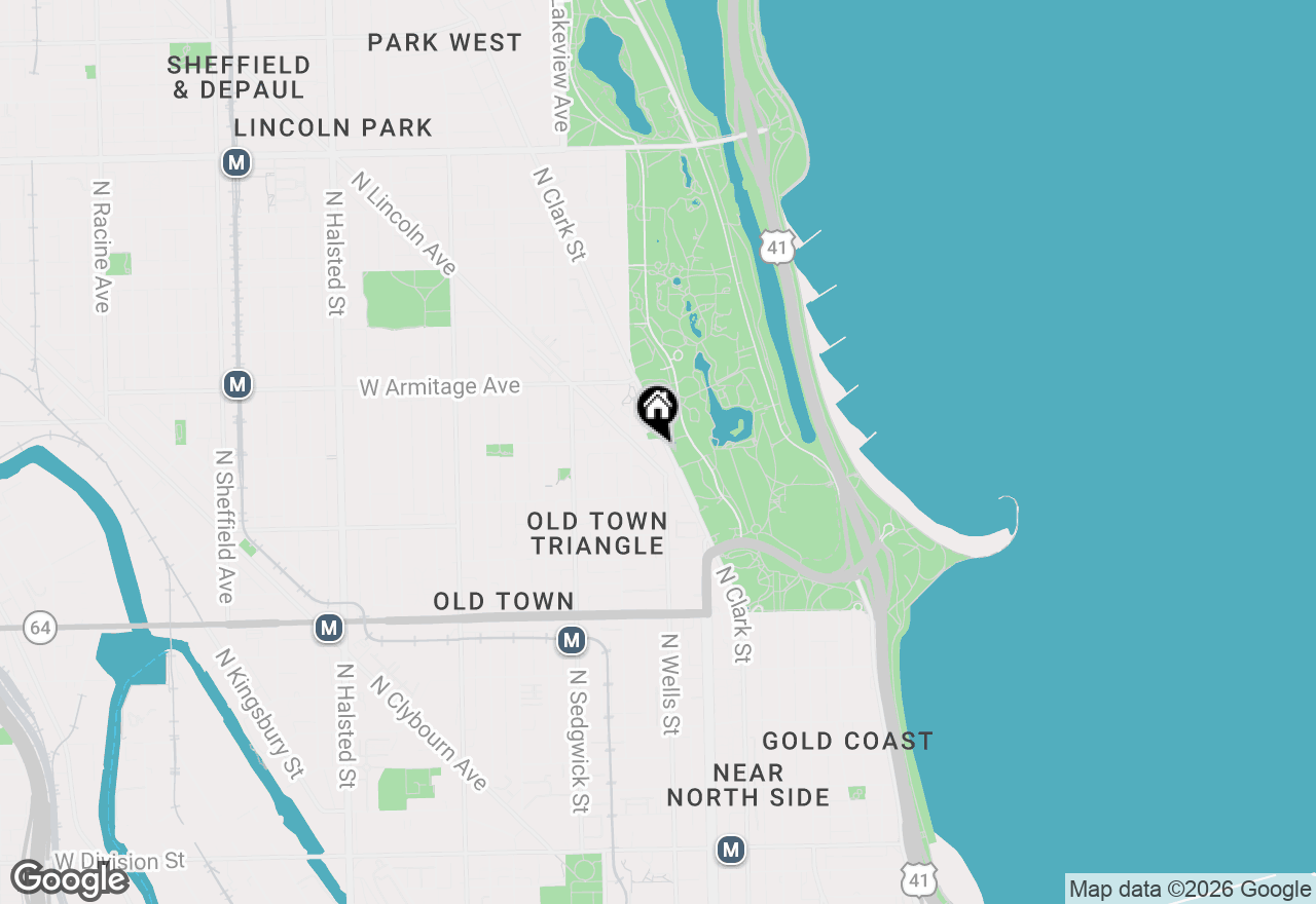 Map of 1850 N Clark Street #1907, Chicago, IL 60614