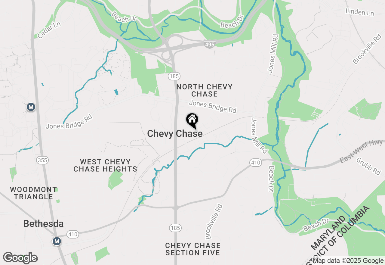 Map of 8609 Erdem Place, Chevy Chase, MD 20815