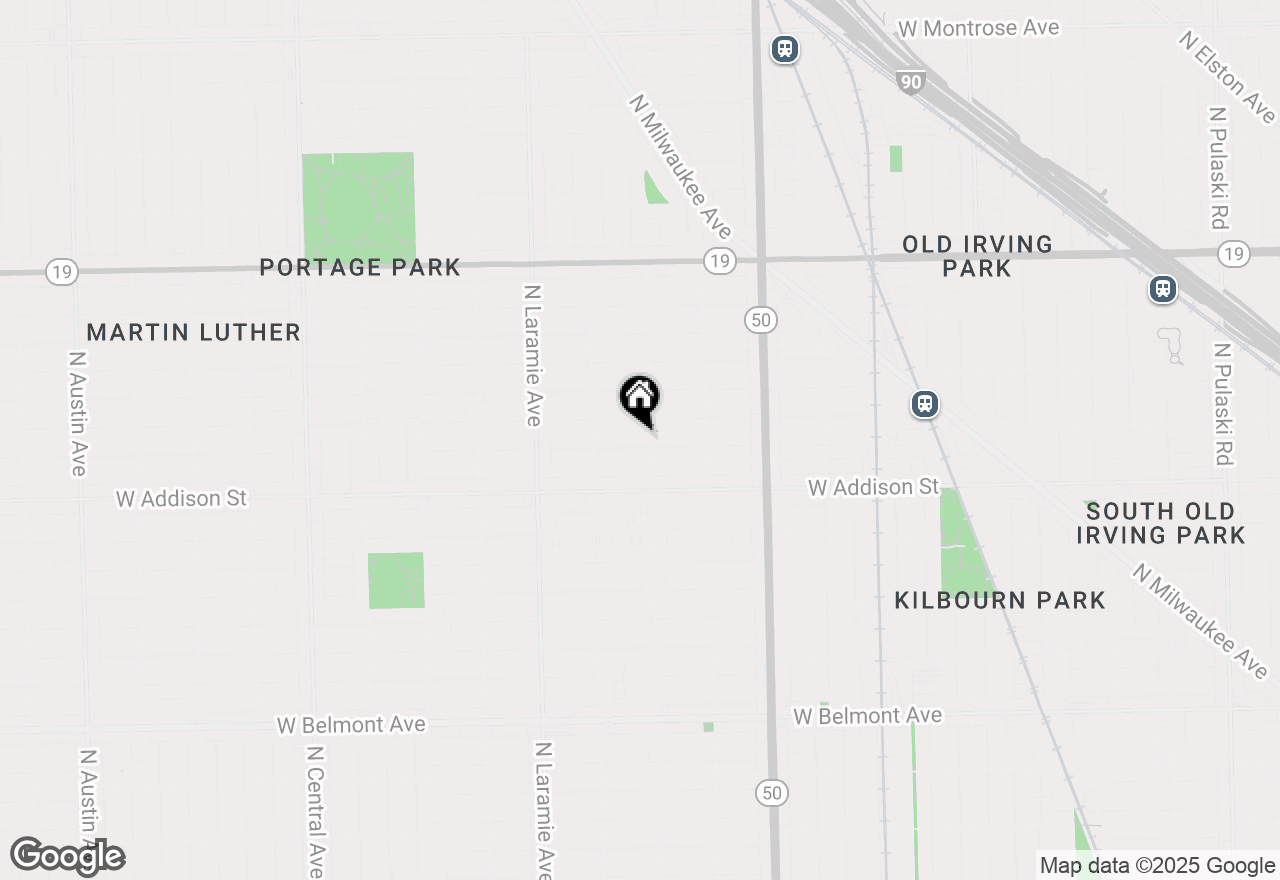 Map of 5009 W Waveland Avenue, Chicago, IL 60641