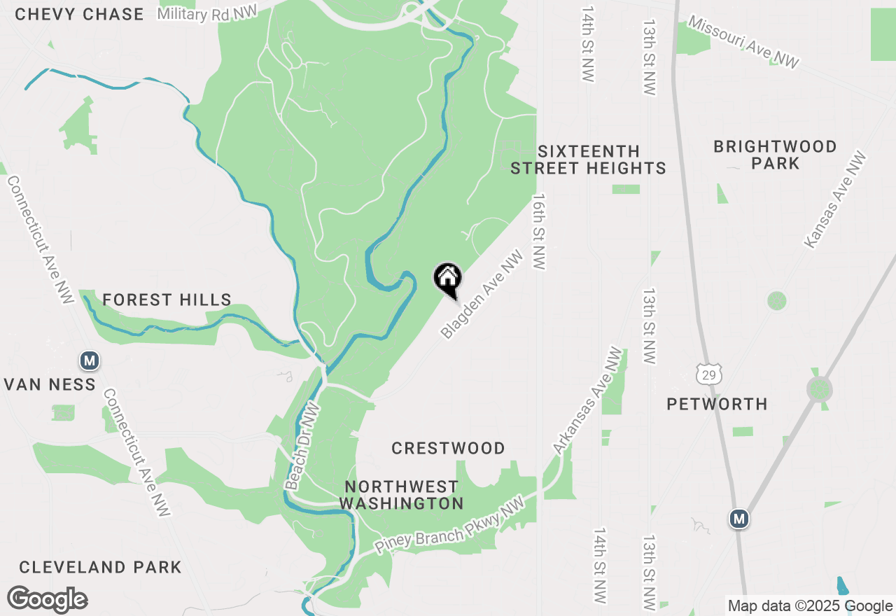 Map of 4606 Blagden Terrace Nw, Washington, DC 20011