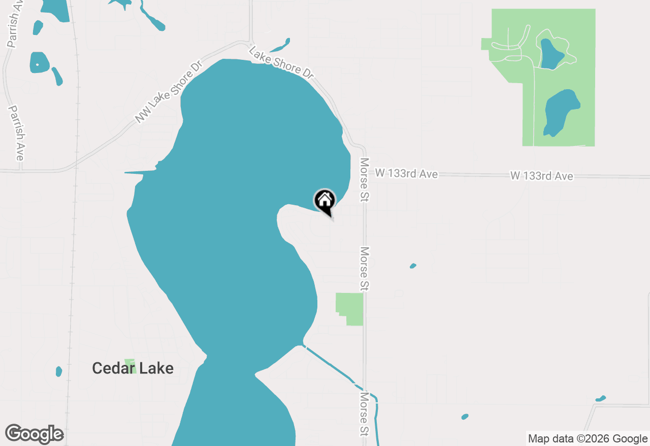 Map of 7510 W 134th Court, Cedar Lake, IN 46303