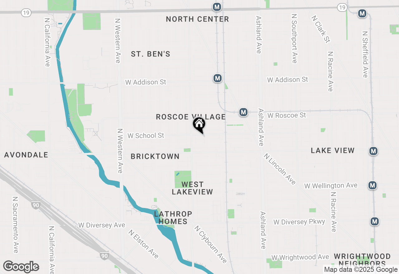 Map of 1933 W School Street, Chicago, IL 60657