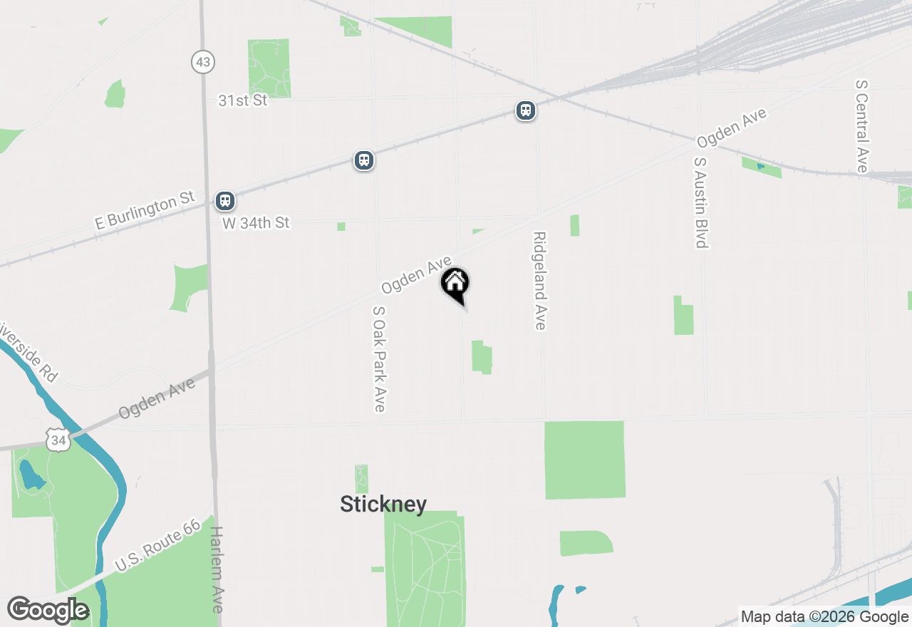 Map of 3612 East Avenue, Berwyn, IL 60402