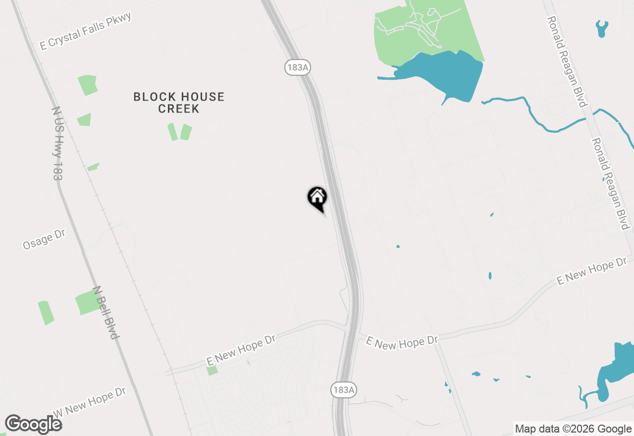 Map of 2410 Charlie Harley Dr, Leander, TX 78641