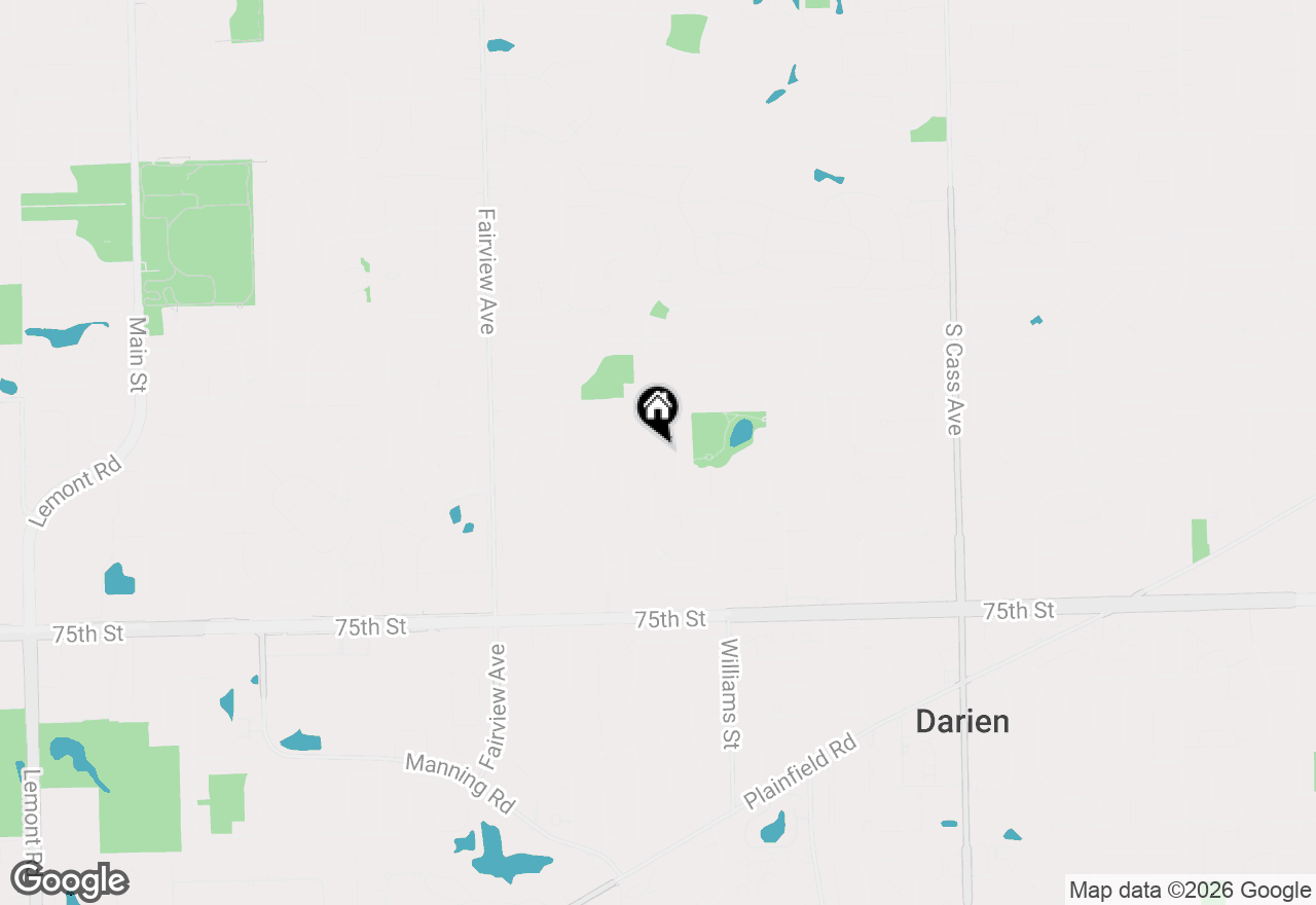 Map of 7129 Exner Road, Darien, IL 60561