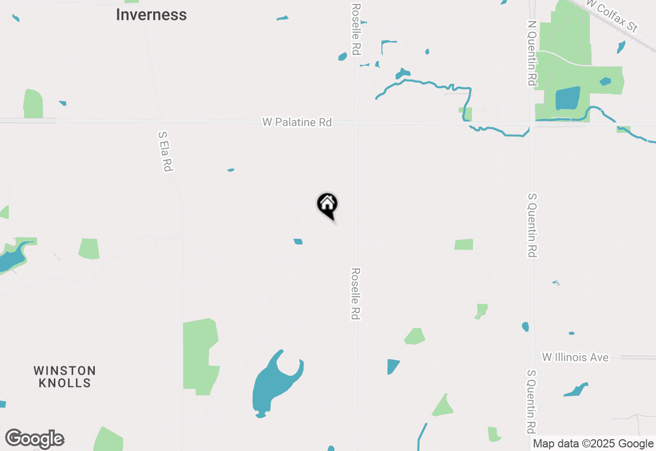 Map of 354 Grayfriars Lane, Inverness, IL 60067