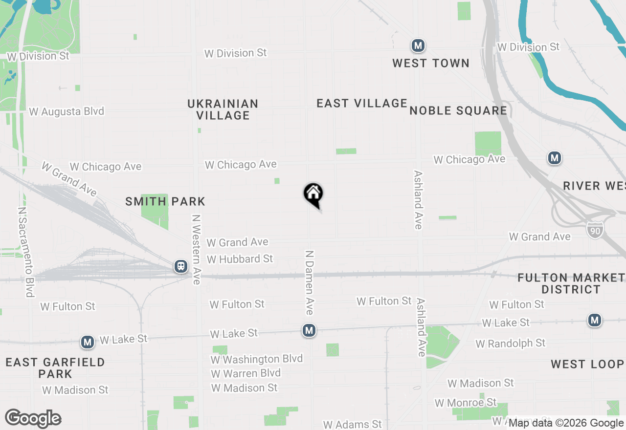 Map of 1952 W Ohio Street #1E, Chicago, IL 60622