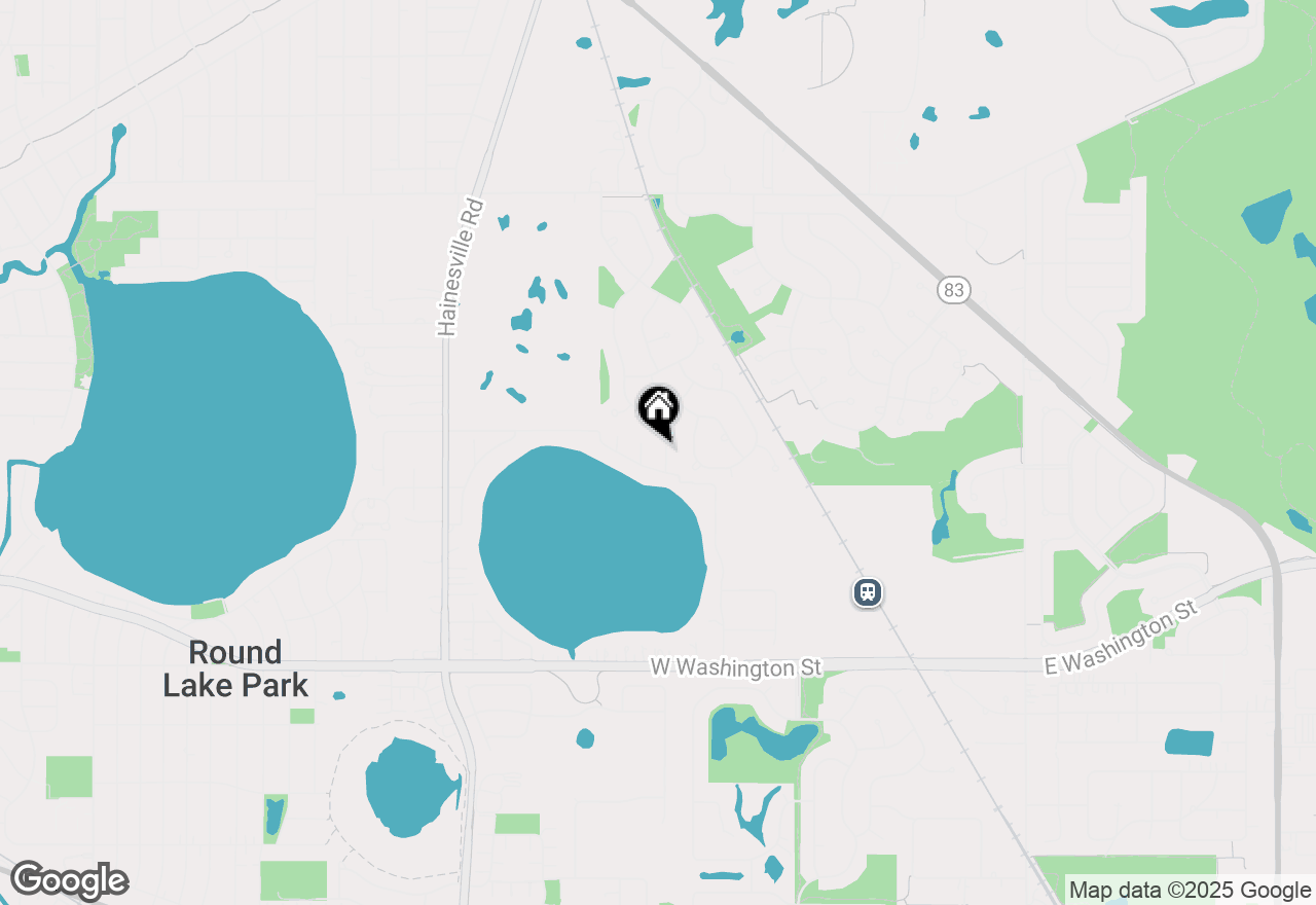 Map of 34450 N Hickory Lane, Round Lake, IL 60073