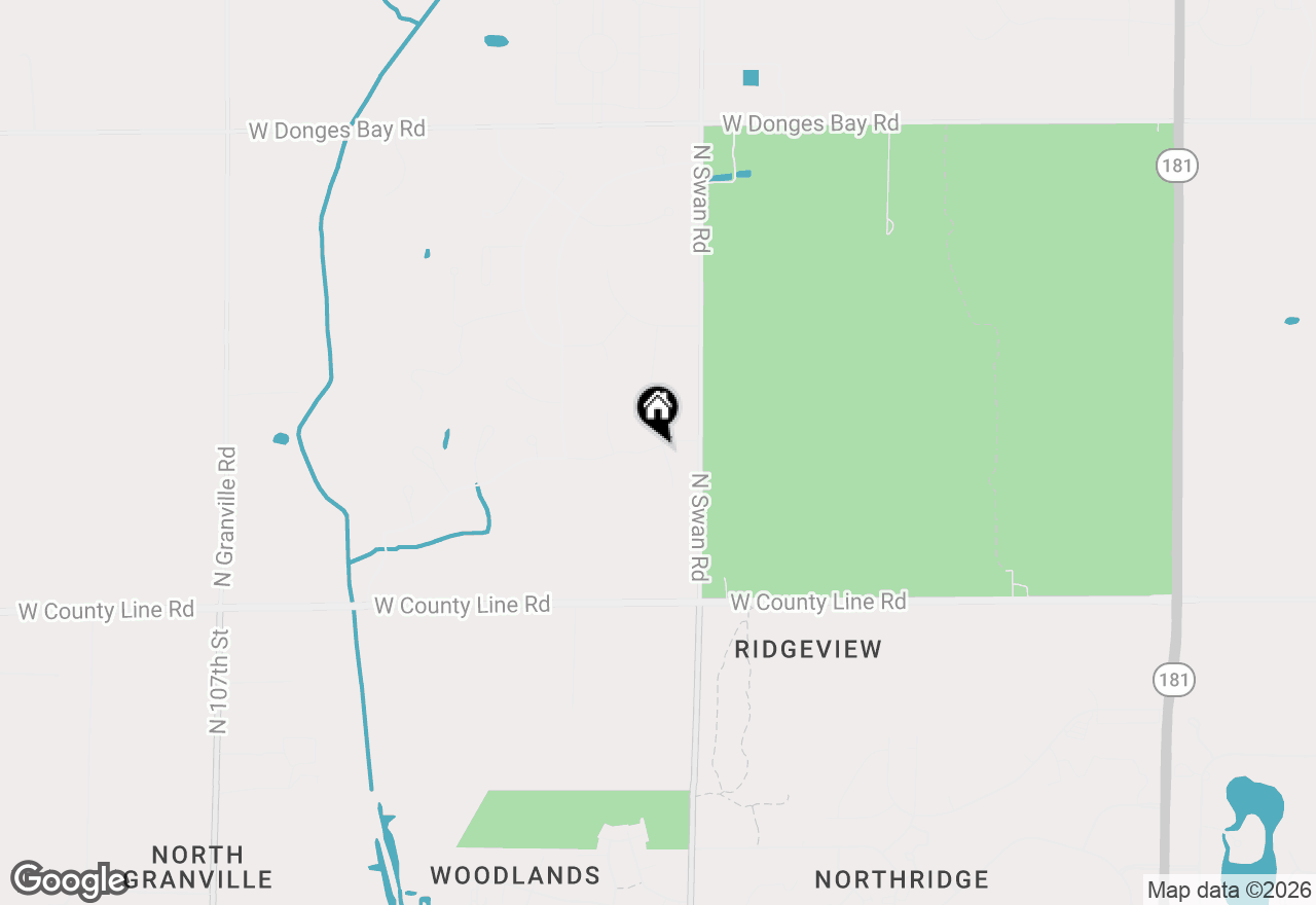 Map of 9857 Migratory Ct, Mequon, WI 53097