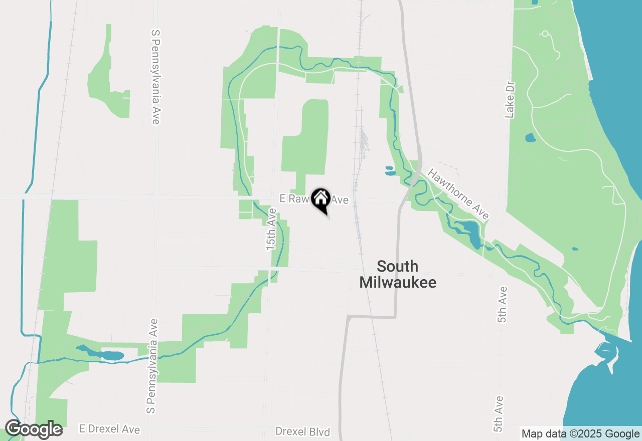 Map of 1304 Manitoba Ave, South Milwaukee, WI 53172