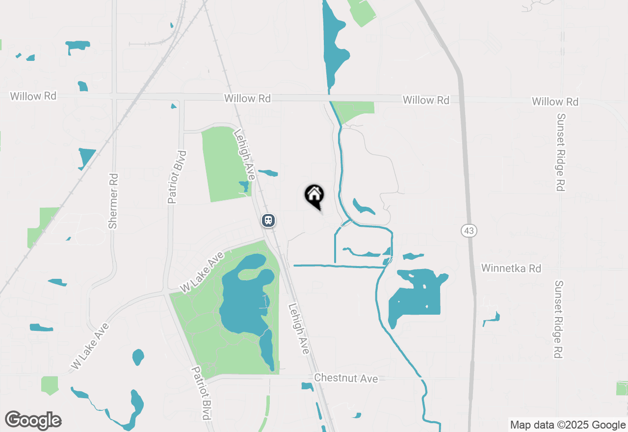 Map of 2323 Ravine Way, Glenview, IL 60025