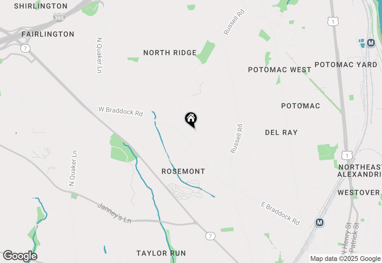 Map of 514 Fontaine Street, Alexandria, VA 22302