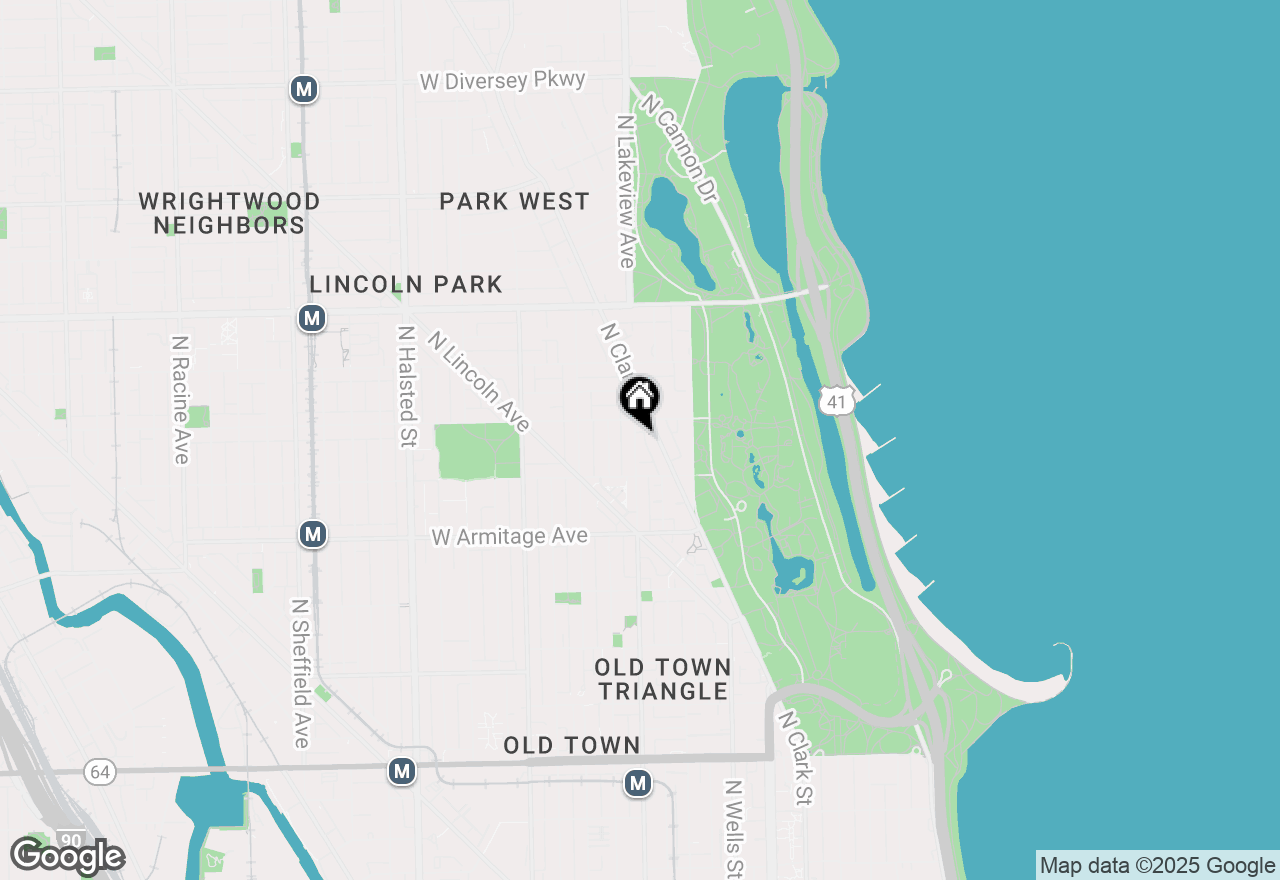 Map of 2139 N Sedgwick Street #G, Chicago, IL 60614