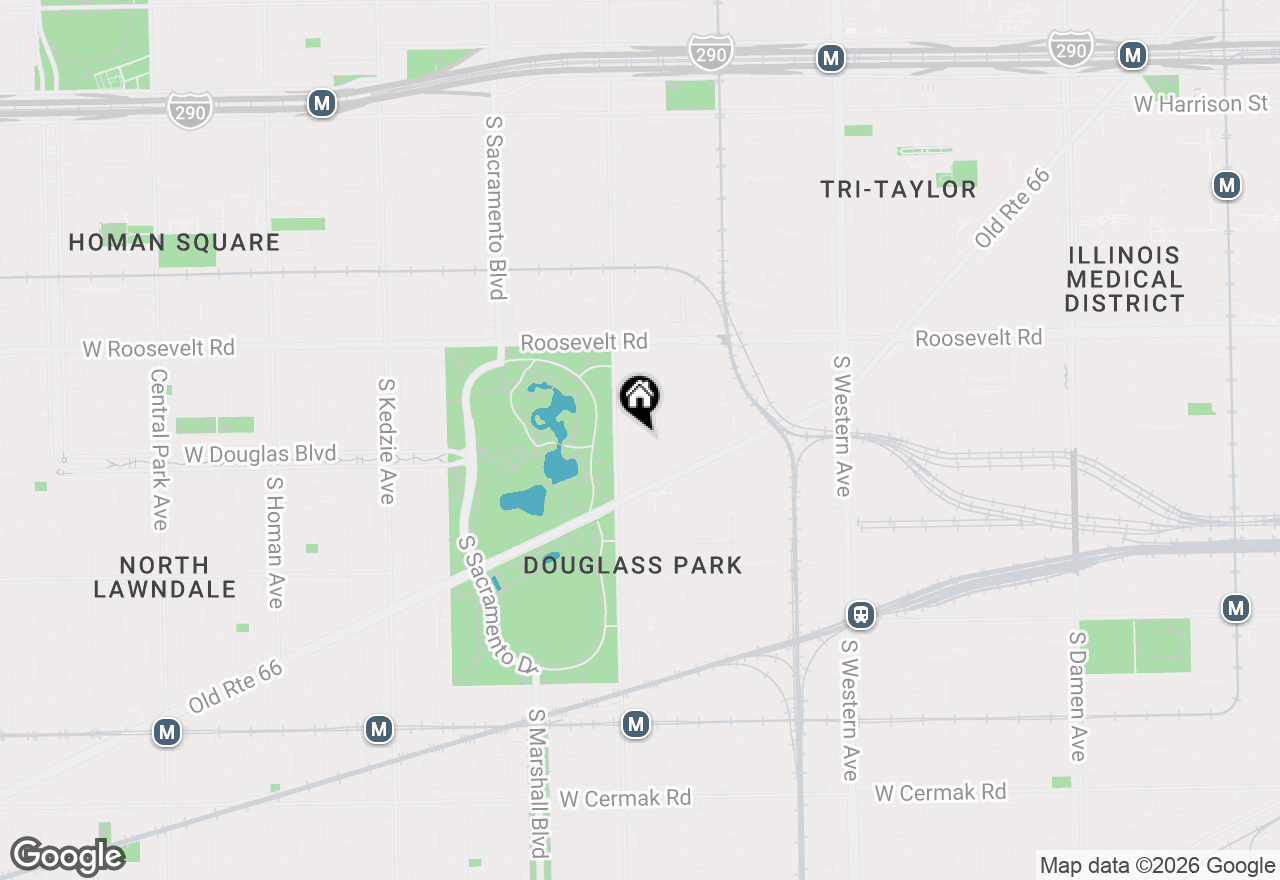 Map of 1348 S Fairfield Avenue #3, Chicago, IL 60608