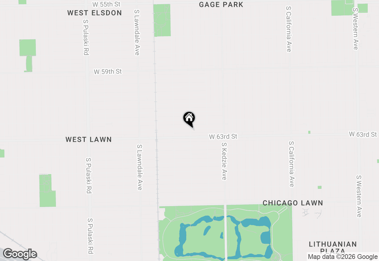 Map of 3401 W 62nd Place, Chicago, IL 60629