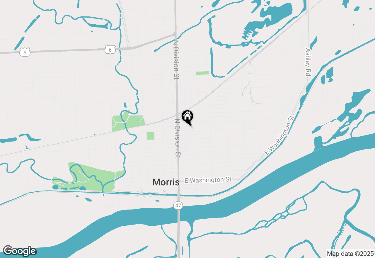 Map of 404 E Benton Street, Morris, IL 60450