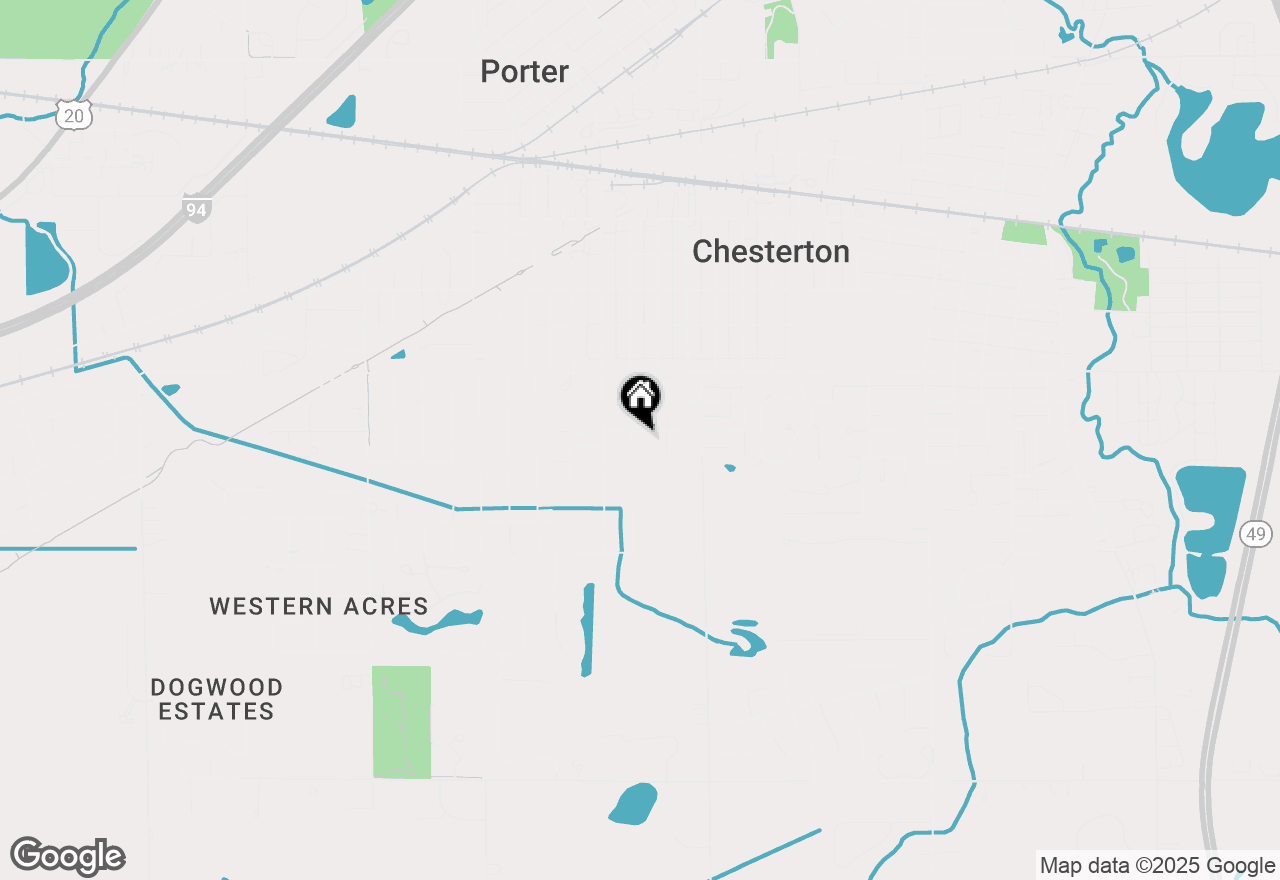 Map of 1343 Park Avenue, Chesterton, IN 46304