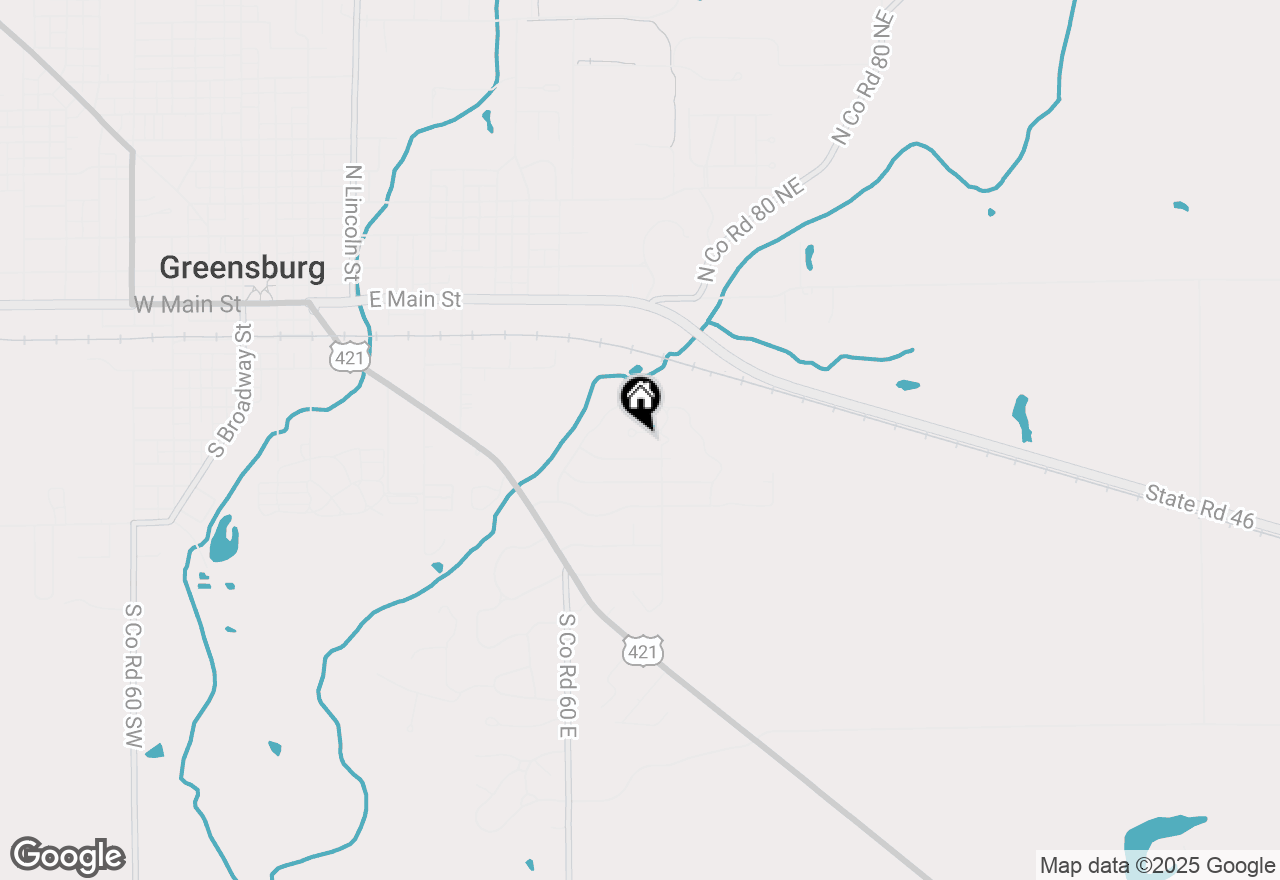 Map of 1075 E Greyhawk Lane, Greensburg, IN 47240