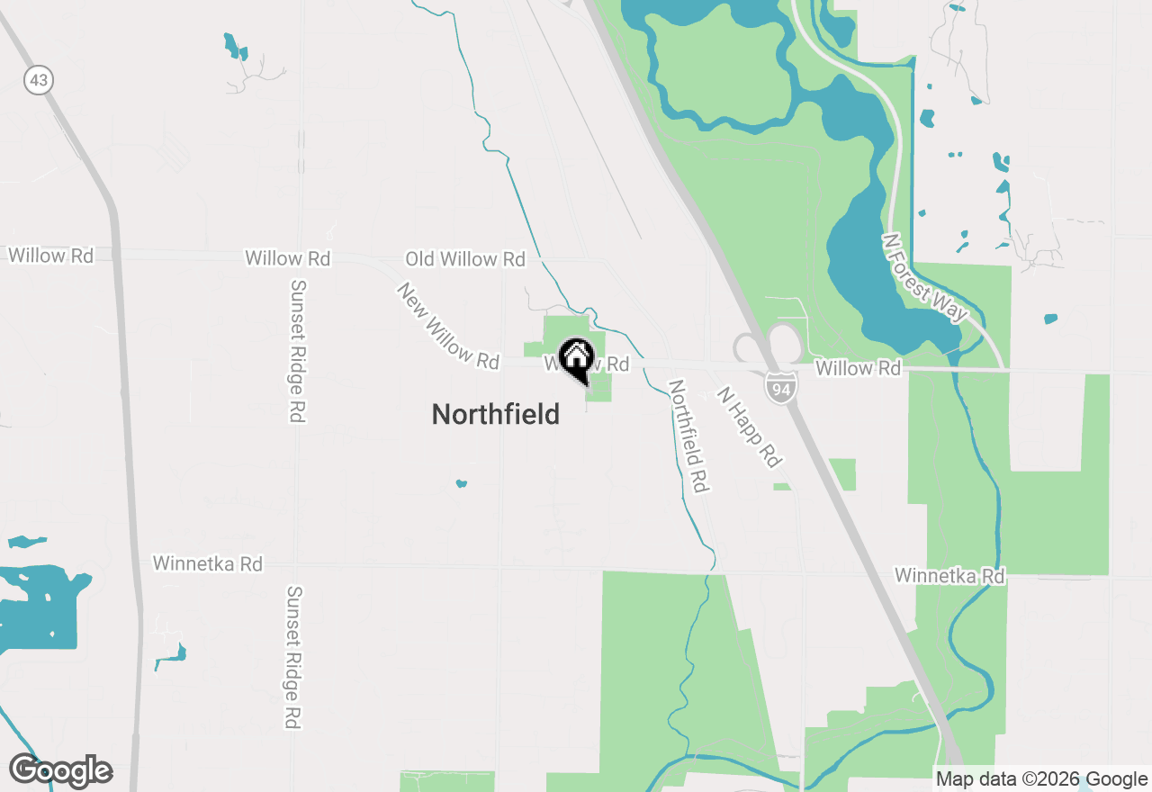 Map of 320 Churchill Street, Northfield, IL 60093