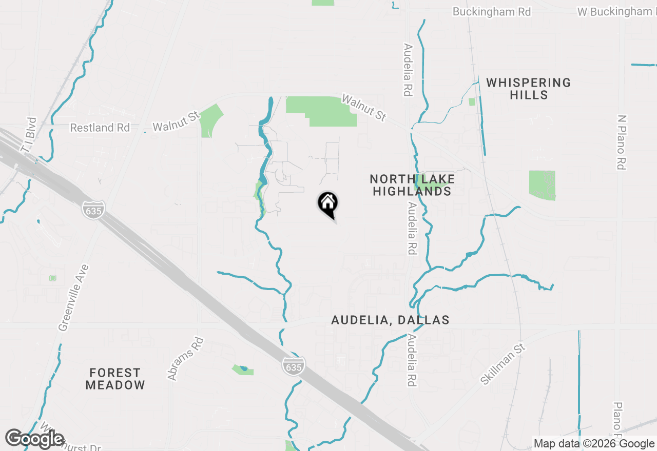 Map of 10009 Chimney Hill Lane, Dallas, TX 75243