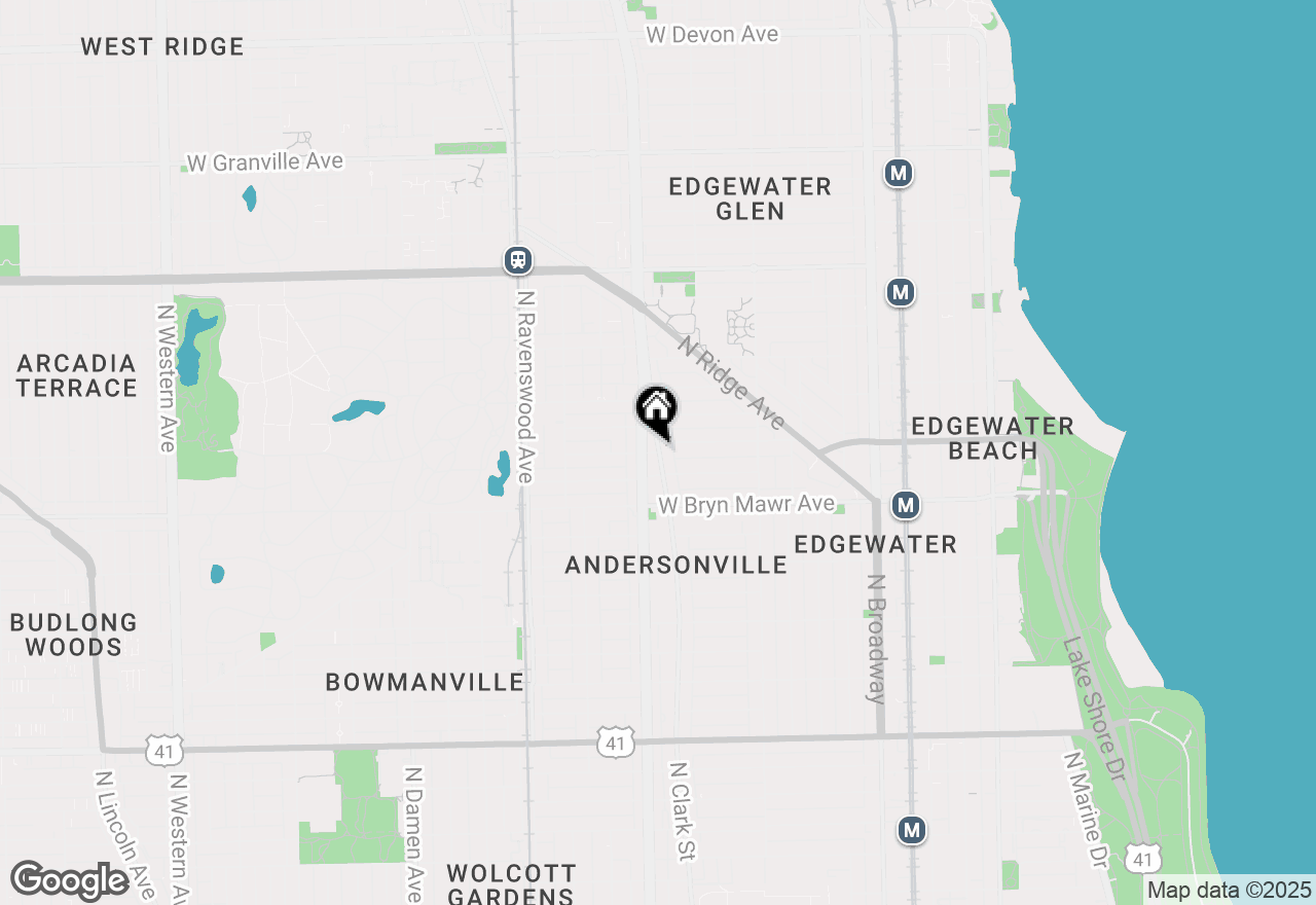 Map of 1553 W Hollywood Avenue, Chicago, IL 60660