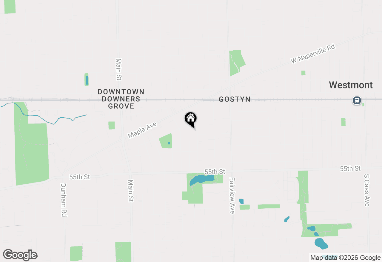 Map of 5229 Benton Avenue, Downers Grove, IL 60515