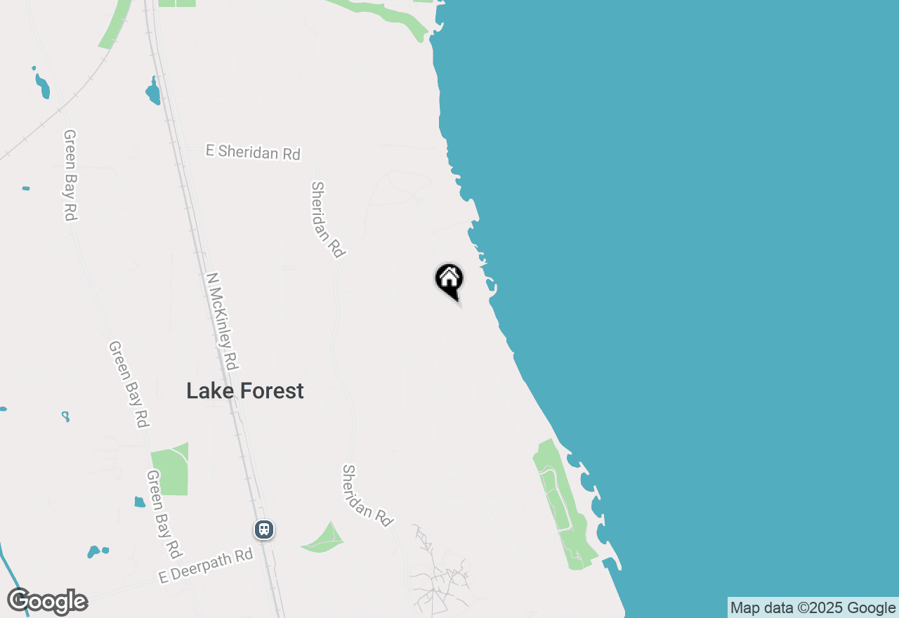 Map of 788 E Woodland Road, Lake Forest, IL 60045