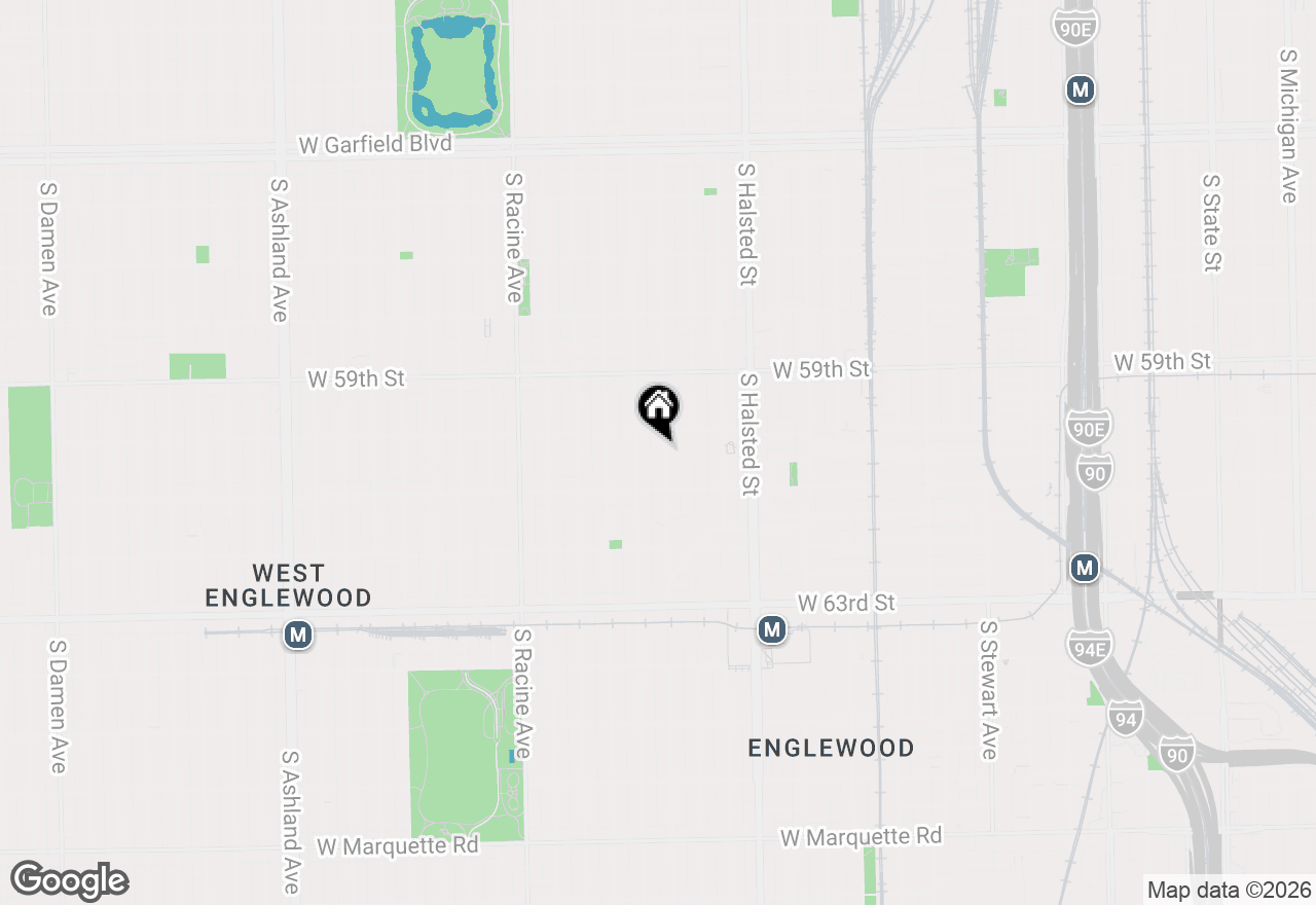 Map of 6018 S Sangamon Street, Chicago, IL 60621