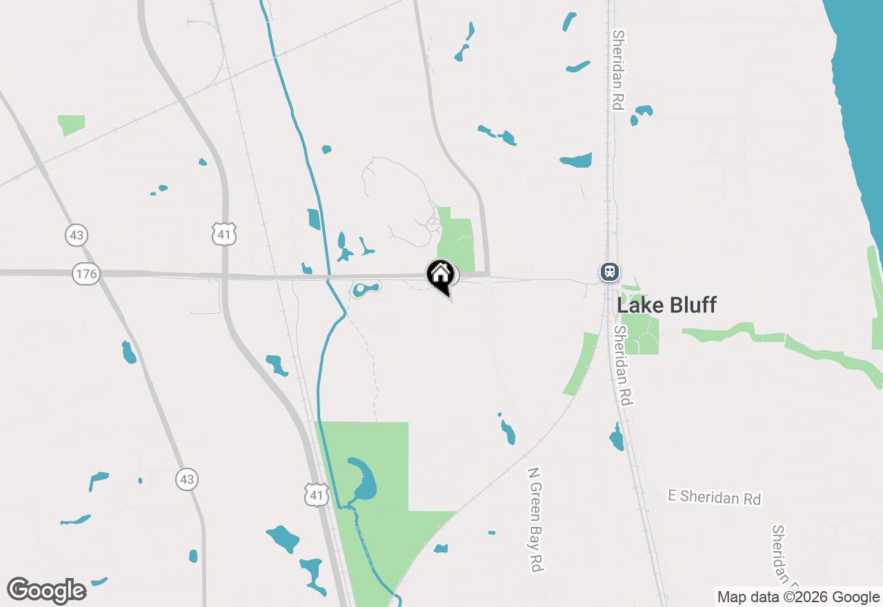 Map of 366 Birkdale Road, Lake Bluff, IL 60044
