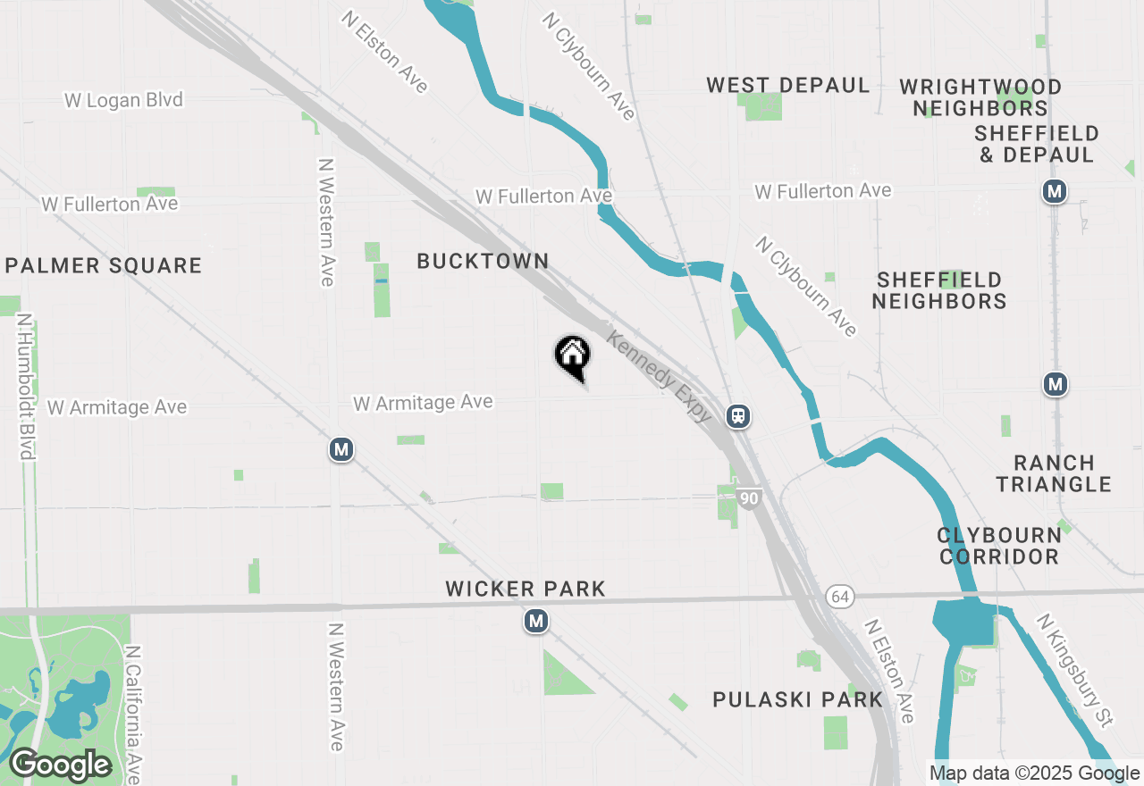 Map of 1918 W Armitage Avenue #1B, Chicago, IL 60622