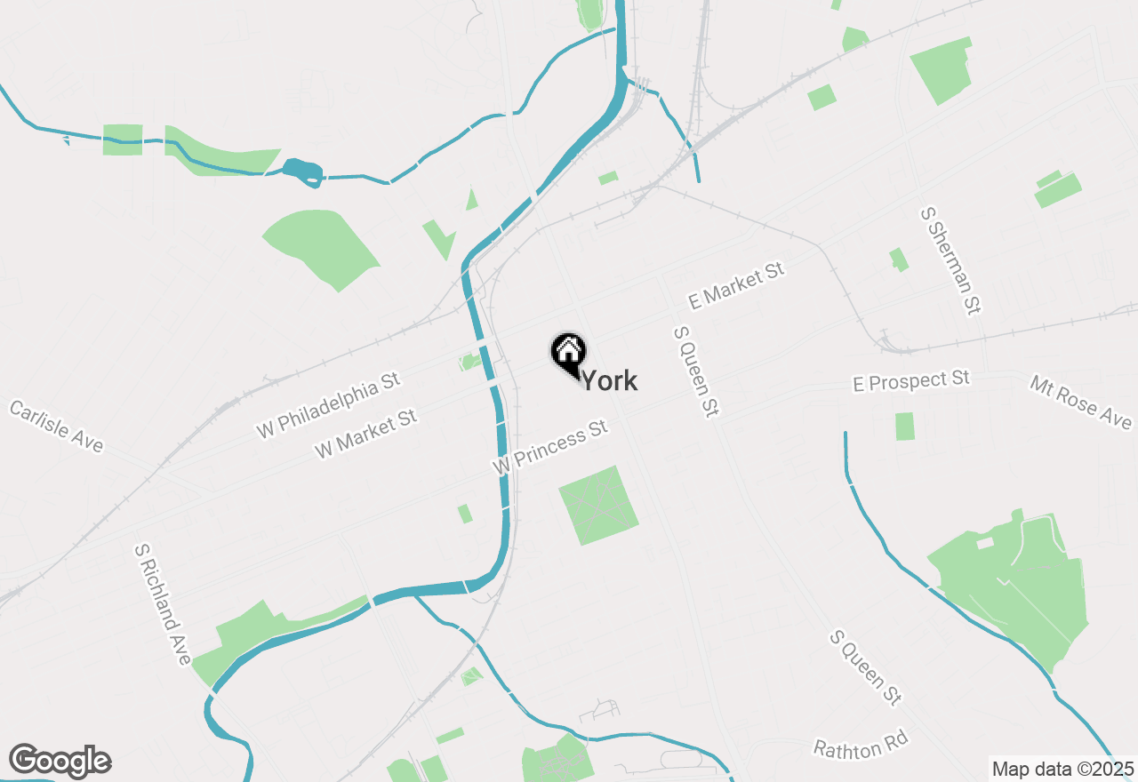 Map of 57 S Beaver Street, York, PA 17401