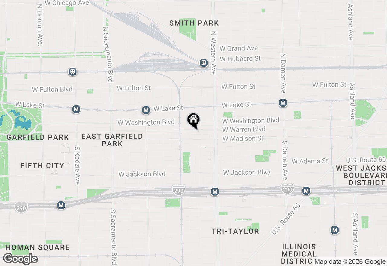 Map of 2527 W Warren Boulevard, Chicago, IL 60622