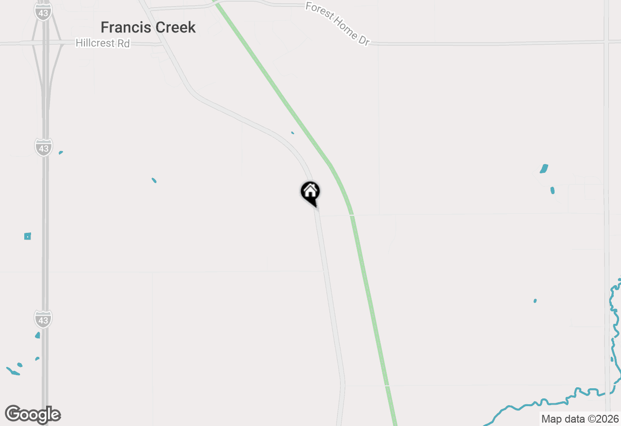 Map of 7308 County Highway R, Two Rivers, WI 54241