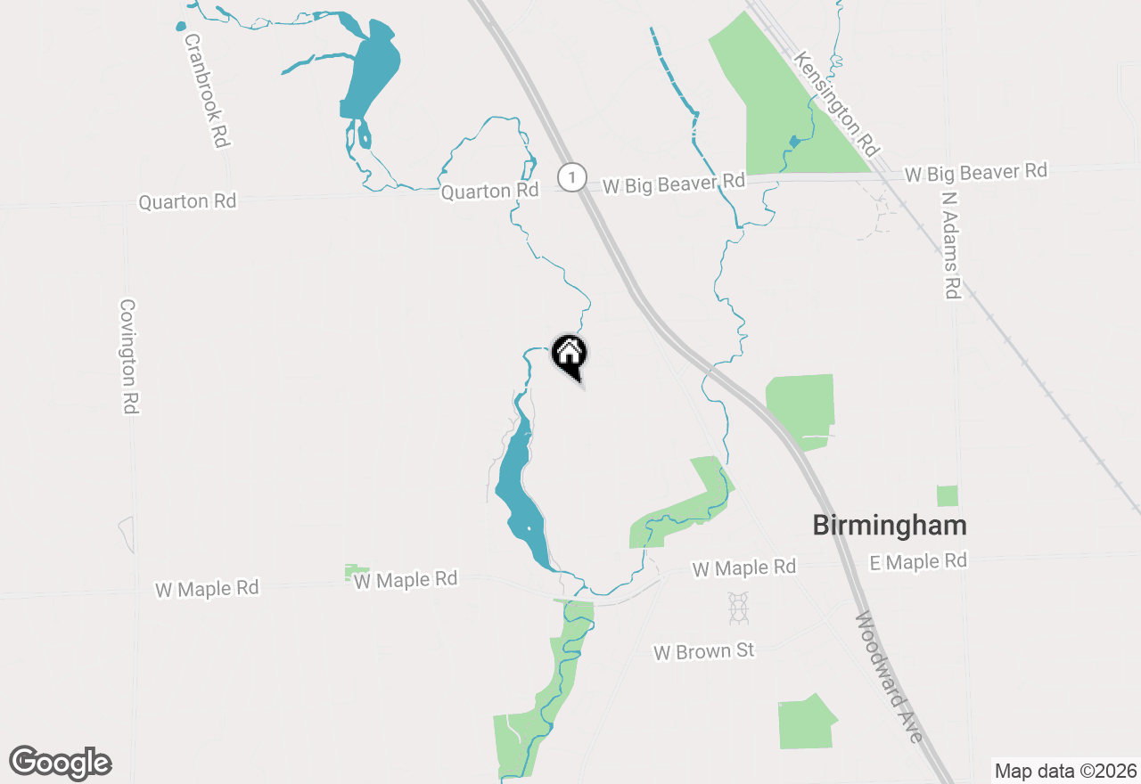 Map of 856 Lakeview Avenue, Birmingham, MI 48009