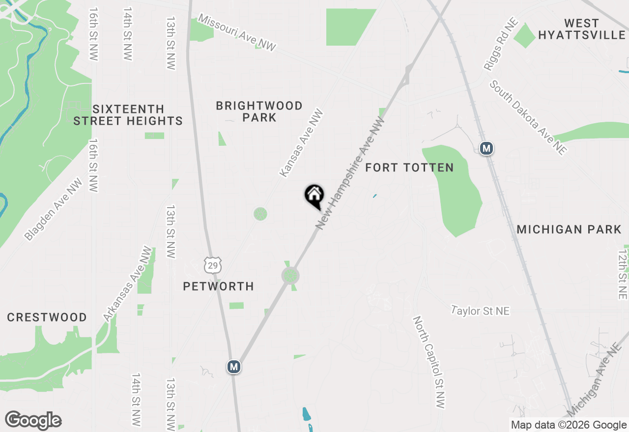 Map of 4625 4th Street Nw, Washington, DC 20011