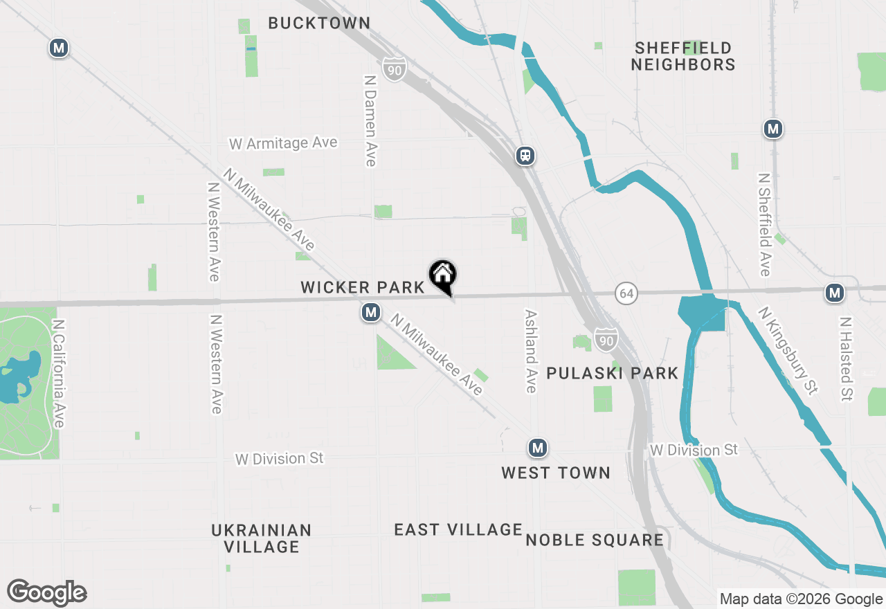 Map of 1811 W North Avenue, Chicago, IL 60622