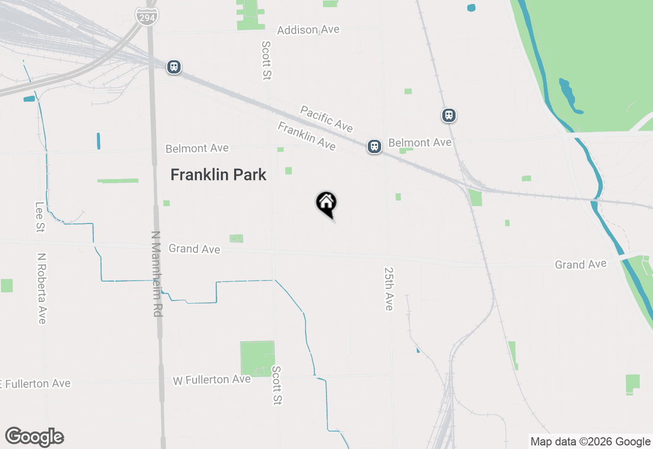 Map of 2912 Ruby Street, Franklin Park, IL 60131