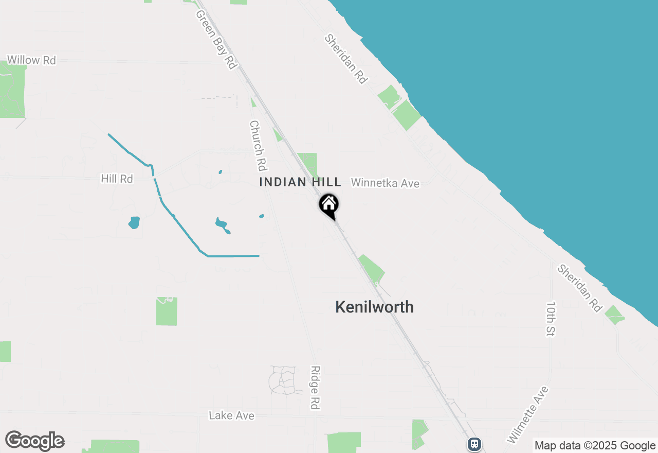 Map of 636 Green Bay Road, Kenilworth, IL 60043