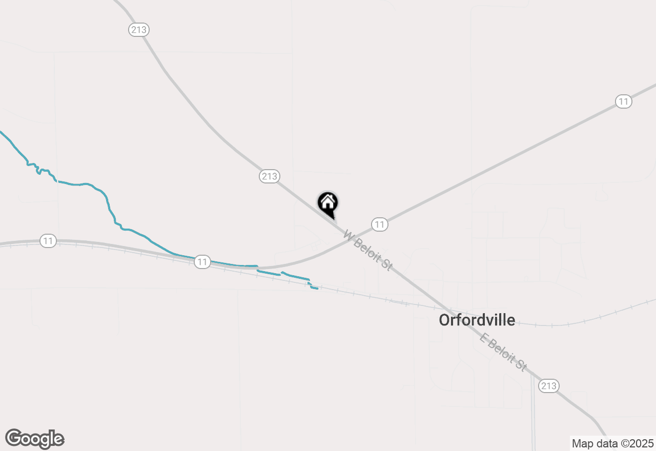 Map of 709 W Beloit Street, Orfordville, WI 53576