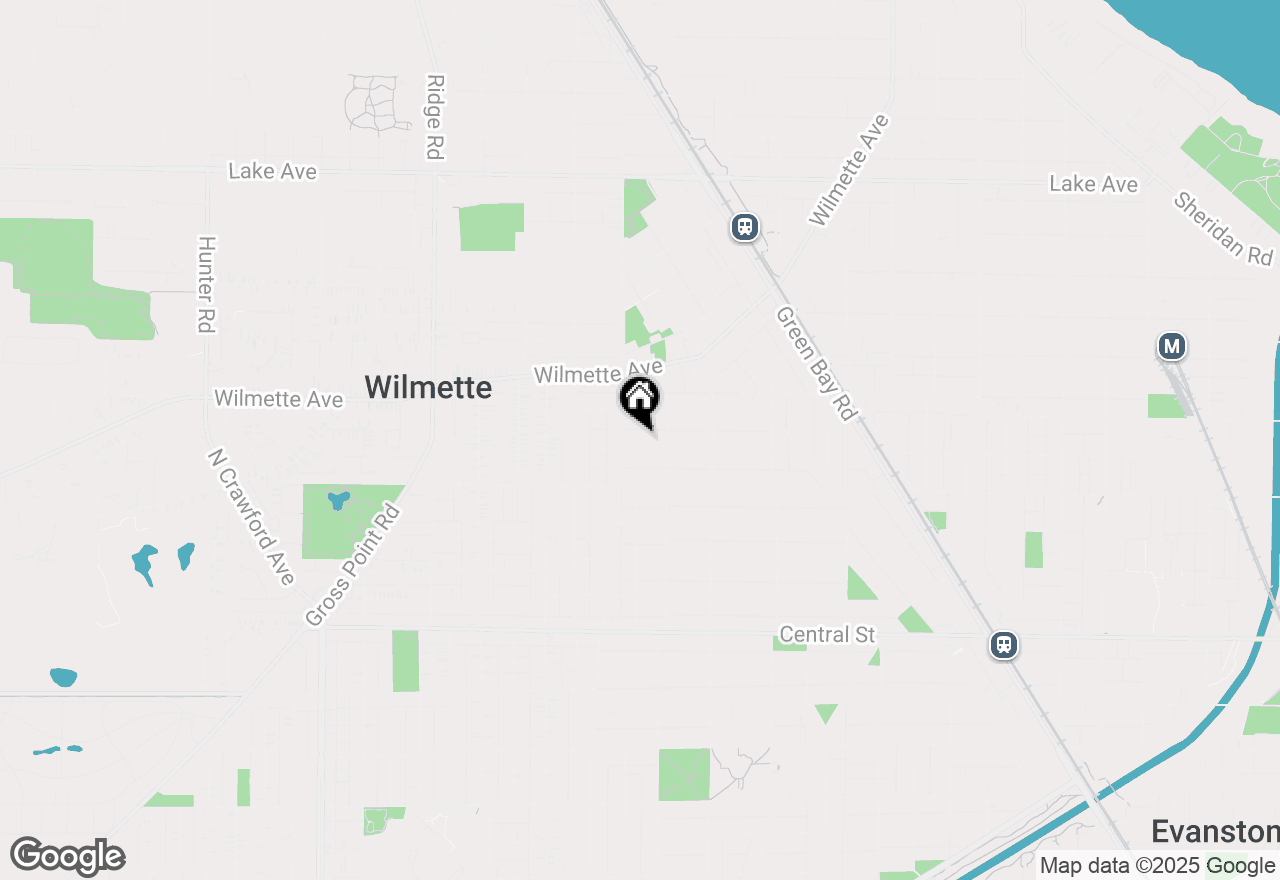 Map of 1422 Gregory Avenue, Wilmette, IL 60091