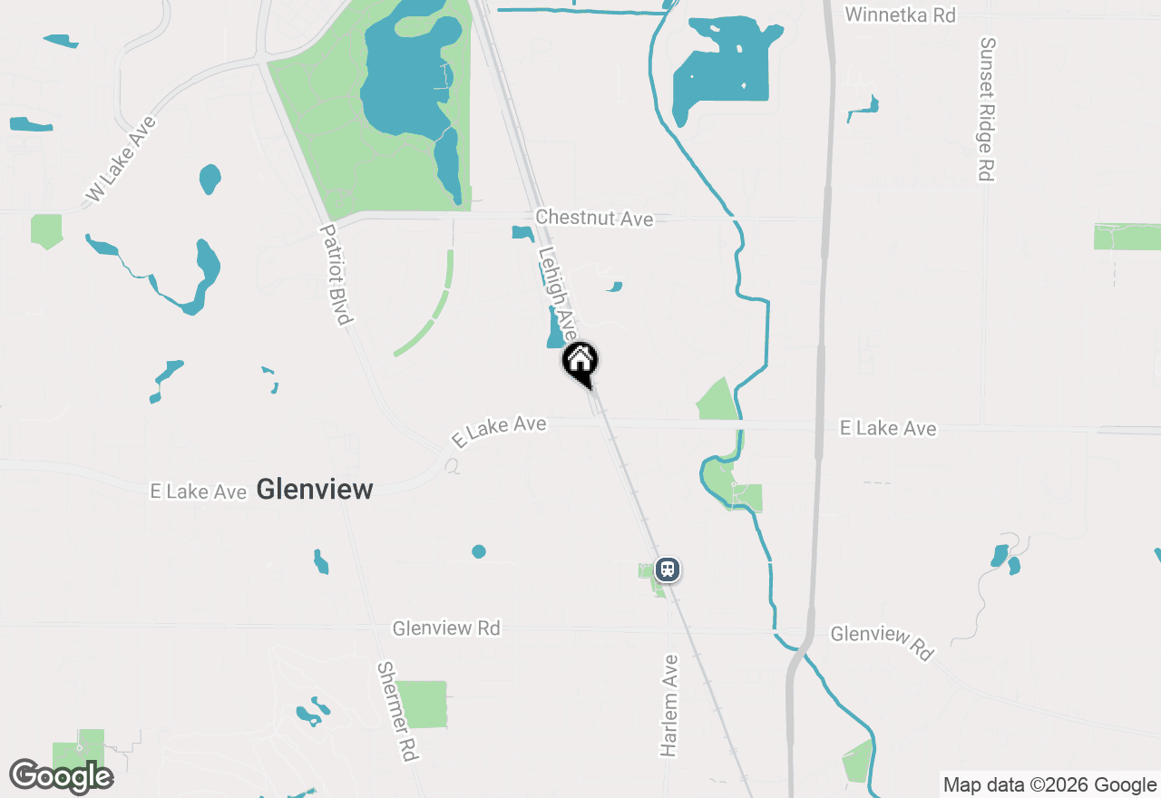 Map of 1424 Lehigh Avenue #B1, Glenview, IL 60026