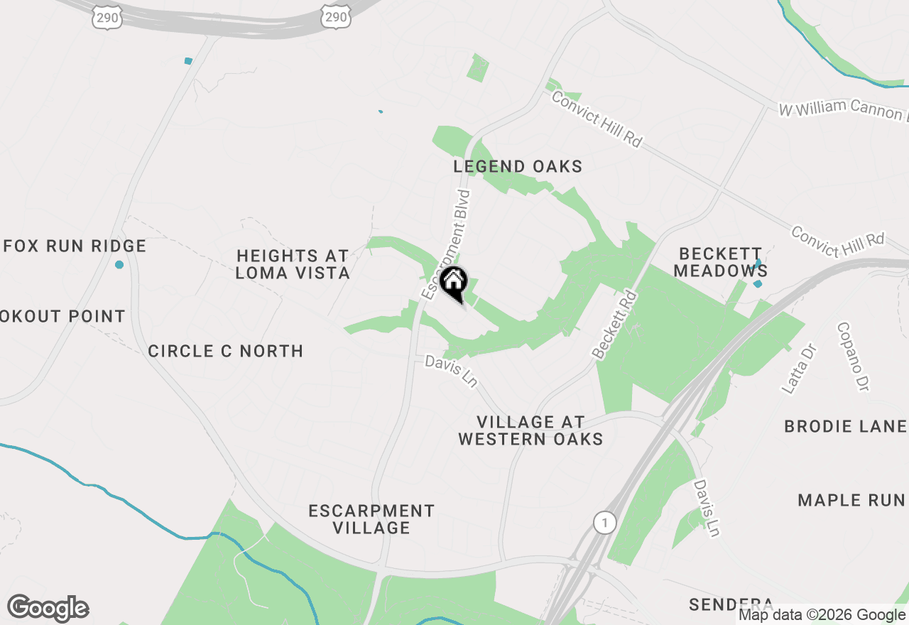 Map of 8501 Abilene Cv, Austin, TX 78749