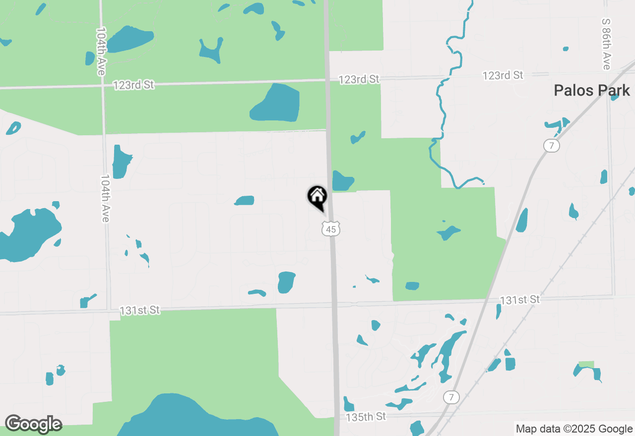 Map of 26 Laughry Lane, Palos Park, IL 60464