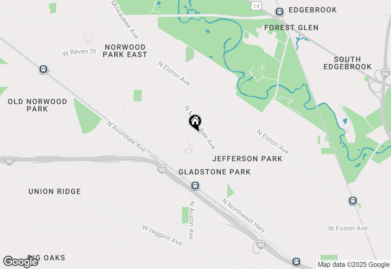 Map of 5707 N Austin Avenue, Chicago, IL 60646