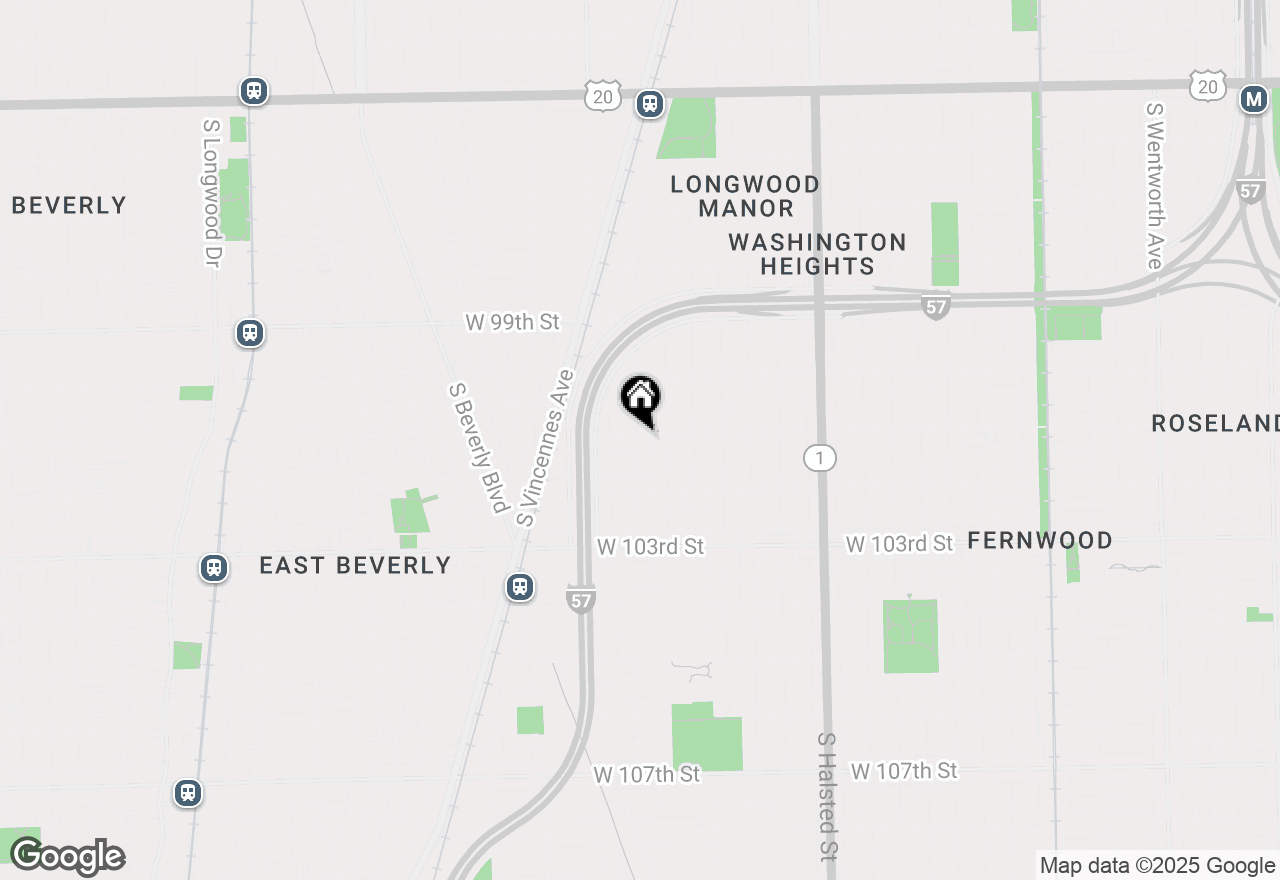 Map of 1109 W 101st Street, Chicago, IL 60643