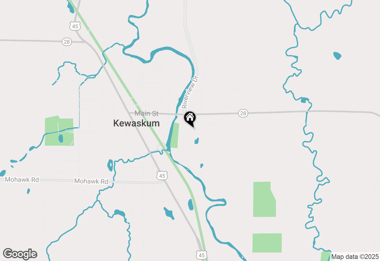 Map of 1161 Kewaskum St, Kewaskum, WI 53040