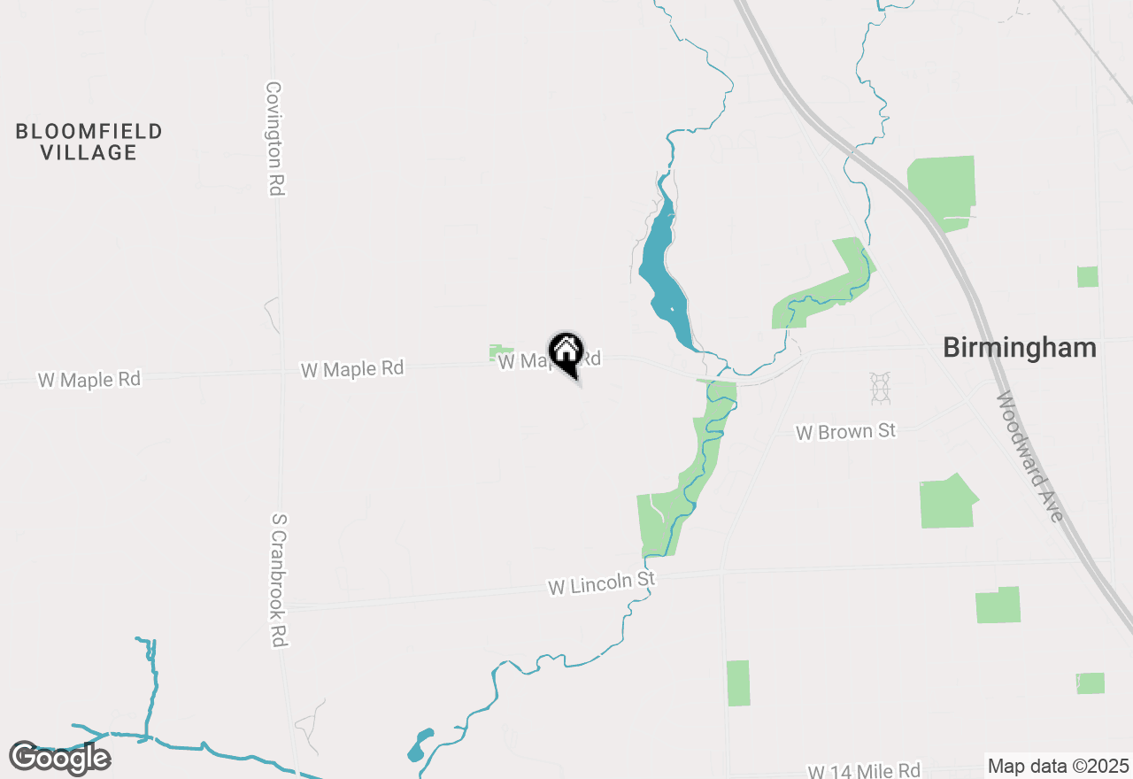 Map of 222 Arlington Street, Birmingham, MI 48009