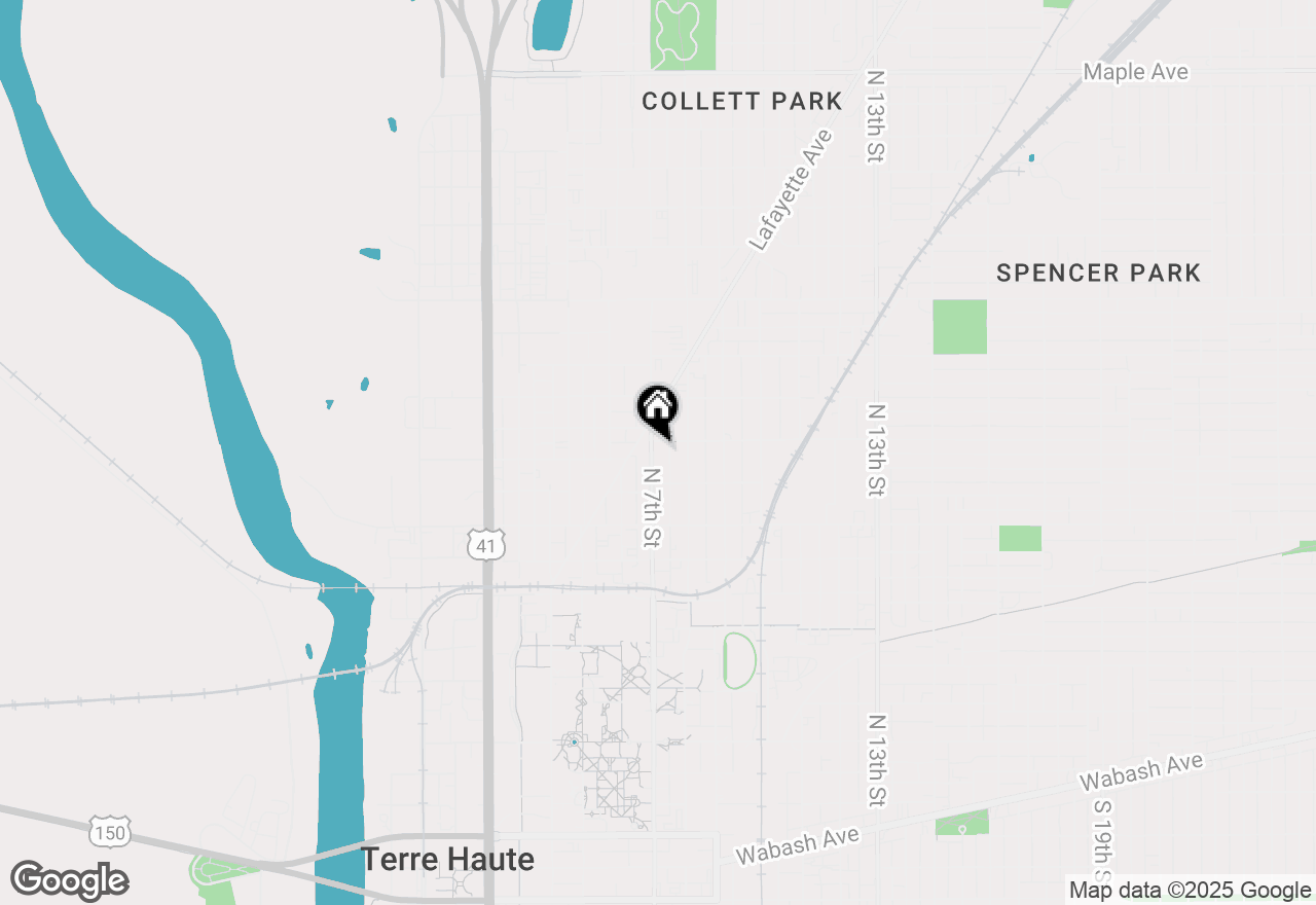 Map of 1037 N 7th Street, Terre Haute, IN 47807